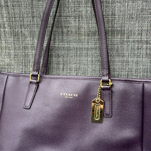 Coach Plum Purple Tote Bag - Picture 2 of 8